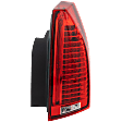 2008-2014 Cadillac CTS - Passenger Side Tail Light, with Bulb, Halogen, Clear and Red Lens, Sedan, 2nd Gen