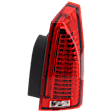2010 Cadillac CTS - Passenger Side Halogen Tail Light, With bulb(s), OE Replacement, CAPA Certified