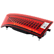2008-2014 Cadillac CTS - Driver Side Tail Light, with Bulb, Halogen, Clear and Red Lens, Sedan, 2nd Gen, CAPA CERTIFIED