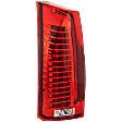 2008-2014 Cadillac CTS - Driver Side Tail Light, with Bulb, Halogen, Clear and Red Lens, Sedan, 2nd Gen, CAPA CERTIFIED