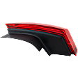 2008-2014 Cadillac CTS - Driver Side Tail Light, with Bulb, Halogen, Clear and Red Lens, Sedan, 2nd Gen, CAPA CERTIFIED