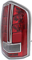 Passenger Side Tail Light, with Bulb, Halogen, Clear and Red Lens