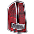 Driver Side Tail Light, with Bulb, Halogen, Clear and Red Lens