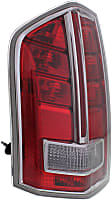 Driver Side Tail Light, with Bulb, Halogen, Clear and Red Lens
