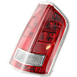 Passenger Side Tail Light, with Bulb, Halogen, Clear and Red Lens