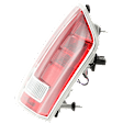 Passenger Side Tail Light, with Bulb, Halogen, Clear and Red Lens