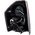 Passenger Side Tail Light, with Bulb, Halogen, Clear and Red Lens, 2.7L/3.5L Engine