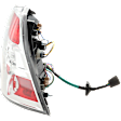 Passenger Side Tail Light, With bulb(s), Halogen, Clear Lens, CAPA CERTIFIED
