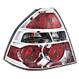 Driver Side Tail Light, With bulb(s), Halogen, Clear Lens, CAPA CERTIFIED