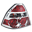 Driver Side Tail Light, With bulb(s), Halogen, Clear Lens, CAPA CERTIFIED