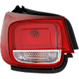 Driver Side, Outer Tail Light, with Bulb, Halogen, Clear and Red Lens, Without Wiring Harness, Eco/LS/LT Models, CAPA CERTIFIED