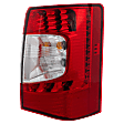 2011-2016 Chrysler Town & Country - Passenger Side Tail Light, with Bulb, LED, Clear and Red Lens, CAPA CERTIFIED