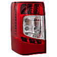 Driver Side Tail Light, with Bulb, LED, Clear and Red Lens, CAPA CERTIFIED
