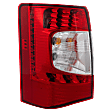 Driver Side Tail Light, with Bulb, LED, Clear and Red Lens, CAPA CERTIFIED