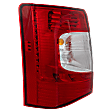Driver Side Tail Light, with Bulb, LED, Clear and Red Lens, CAPA CERTIFIED