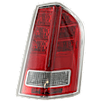 Passenger Side Tail Light, with Bulb, Halogen, Clear and Red Lens, With Red Accent, Sedan
