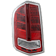 Driver Side Tail Light, with Bulb, Halogen, Clear and Red Lens, With Red Accent, Sedan, CAPA CERTIFIED
