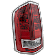 Driver Side Tail Light, with Bulb, Halogen, Clear and Red Lens, With Red Accent, Sedan, CAPA CERTIFIED