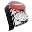 Passenger Side Tail Light, with Bulb, Halogen, Clear Lens, 4 Cyl., 1.2L Engine, CAPA Certified
