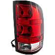 Passenger Side Tail Light, with Bulb, Halogen, Clear and Red Lens, CAPA Certified