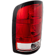 Driver Side Tail Light, with Bulb, Halogen, Clear and Red Lens
