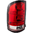 Driver Side Tail Light, with Bulb, Halogen, Clear and Red Lens, CAPA Certified