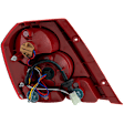 Passenger Side Tail Light, with Bulb, Halogen, Red Lens, 4 Cyl., 1.6L Engine, Hatchback