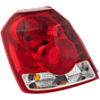 Driver Side Tail Light, with Bulb, Halogen, Red Lens, 4 Cyl., 1.6L Engine, Hatchback