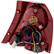 Driver Side Tail Light, with Bulb, Halogen, Red Lens, 4 Cyl., 1.6L Engine, Hatchback