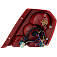 Driver Side Tail Light, with Bulb, Halogen, Red Lens, 4 Cyl., 1.6L Engine, Hatchback