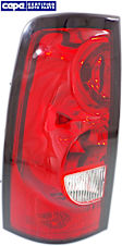 Driver Side Halogen Tail Light, without Bulb, Fleetside, CAPA Certified