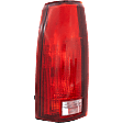 Driver Side Tail Light, without Bulb, Halogen, Clear and Red Lens, Without Connector Plate, Except 15, 000 Lbs. GVW