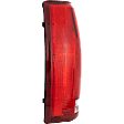 Driver Side Tail Light, without Bulb, Halogen, Clear and Red Lens, Without Connector Plate, Except 15, 000 Lbs. GVW