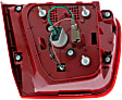 Passenger Side, Inner Tail Light, with Bulb, LED, Clear and Red Lens, LTZ Model