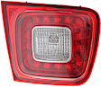 Driver Side, Inner Tail Light, with Bulb, LED, Clear and Red Lens, LTZ Model