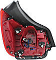Passenger Side, Outer Tail Light, with Bulb, LED, Clear and Red Lens, LTZ Model