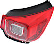 Passenger Side, Outer Tail Light, with Bulb, LED, Clear and Red Lens, LTZ Model, CAPA Certified