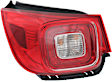 Driver Side, Outer Tail Light, with Bulb, LED, Clear and Red Lens, LTZ Model
