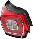 Driver Side, Outer Tail Light, with Bulb, LED, Clear and Red Lens, LTZ Model, CAPA Certified