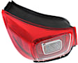 Driver Side, Outer Tail Light, with Bulb, LED, Clear and Red Lens, LTZ Model, CAPA Certified