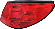 Passenger Side, Outer Halogen Tail Light, With bulb(s), OE Replacement, Convertible