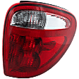Passenger Side Tail Light, with Bulb, Halogen, Clear and Red Lens