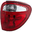Passenger Side Tail Light, with Bulb, Halogen, Clear and Red Lens