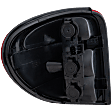 Passenger Side Tail Light, with Bulb, Halogen, Clear and Red Lens