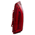 Passenger Side Tail Light, with Bulb, Halogen, Red Lens, Type 2, Sedan