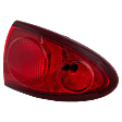 Passenger Side, Outer Tail Light, with Bulb, Halogen, Red Lens