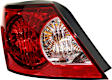 Driver Side Tail Light, with Bulb, Halogen, Clear and Red Lens