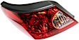 Driver Side Tail Light, with Bulb, Halogen, Clear and Red Lens