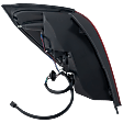 Passenger Side Tail Light, with Bulb, Halogen, Clear and Red Lens