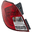 Driver Side Tail Light, with Bulb, Halogen, Clear and Red Lens, CAPA CERTIFIED